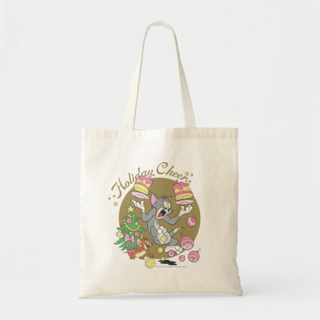 Bolso De Tela Tom y Jerry Holiday Cheer (Frente)