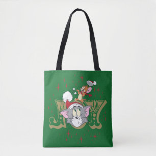 Bolso De Tela Tom y Jerry Holiday Joy