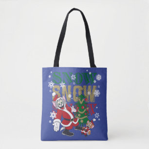 Bolso De Tela Tom y Jerry Santas Del Árbol