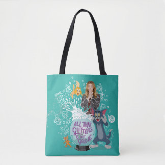 Bolso De Tela Tom y Jerry - Todo Lo Que El Purpurina No Es Goldi