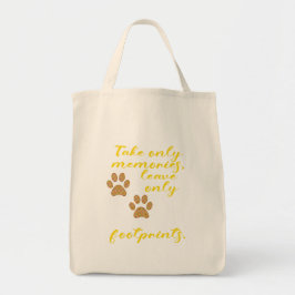 Bolso De Tela Toma sólo recuerdos, deja sólo huellas.