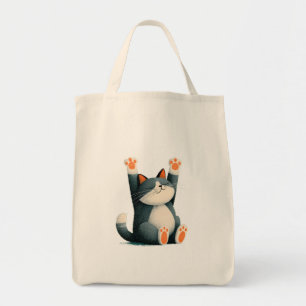 Bolso De Tela Tomador de siestas profesional Gato divertido durm