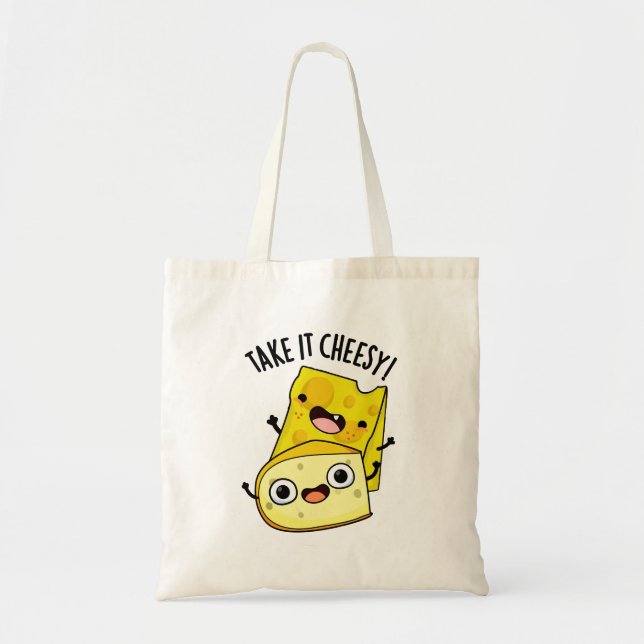 Bolso De Tela Tómalo un divertido bollo de comida (Frente)