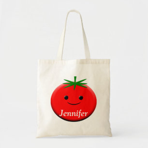 Bolso De Tela Tomate Rojo