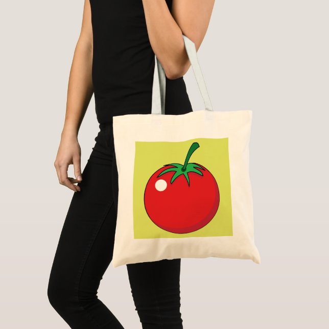 Bolso De Tela Tomate Rojo (Anverso (producto))
