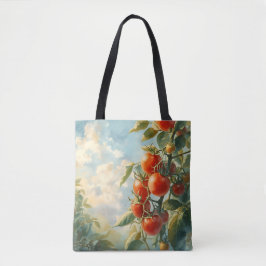 Bolso De Tela Tomates de cosecha en vid