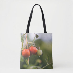 Bolso De Tela tomates mojados en la vid