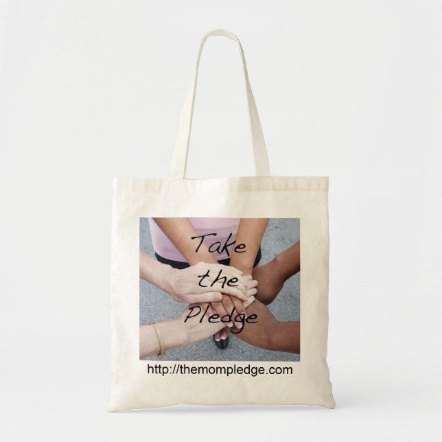 Bolso De Tela Tome el tote del compromiso (Frente)