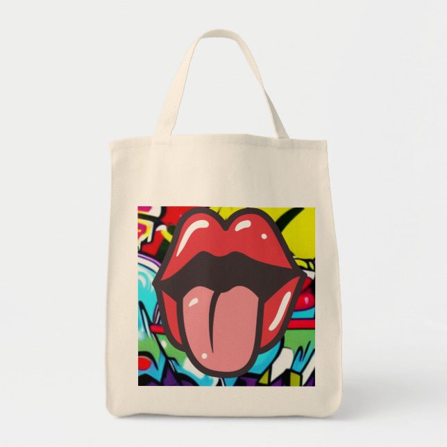 Bolso De Tela Tongue Twister (Frente)
