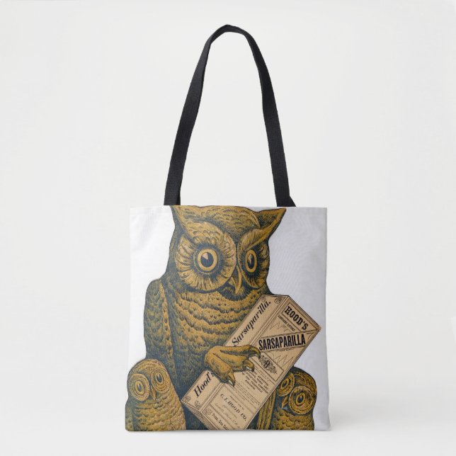 Bolso De Tela Tonic restauradora de la manía de Sarsaparilla. (Anverso)