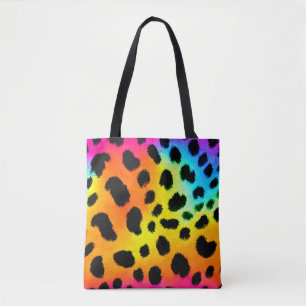 Bolso De Tela Tonos arcoiris chitas sin mar