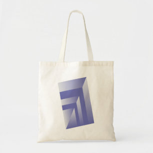 Bolso De Tela Tonos azul violeta