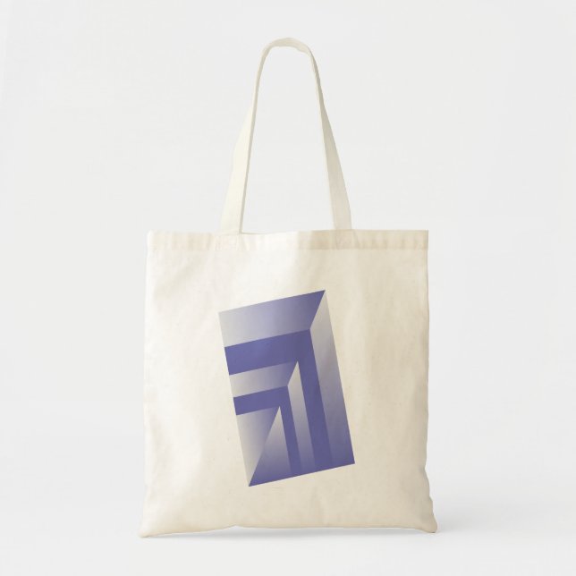 Bolso De Tela Tonos azul violeta (Frente)