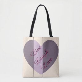 Bolso De Tela Tonos de Corazón Púrpura