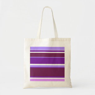 Bolso De Tela Tonos de rayas violetas