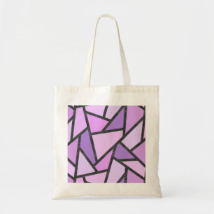 Bolso De Tela Tonos de vidrio manchado de lilas