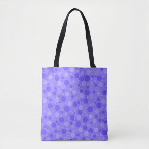 Bolso De Tela Tonos púrpura lila con lunares en estilo retro de
