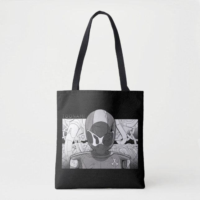 Bolso De Tela Toonami TOM 5 Coundown Comic Parachoque (Anverso)