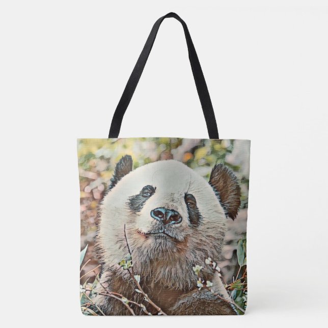 Bolso De Tela toony panda (Anverso)
