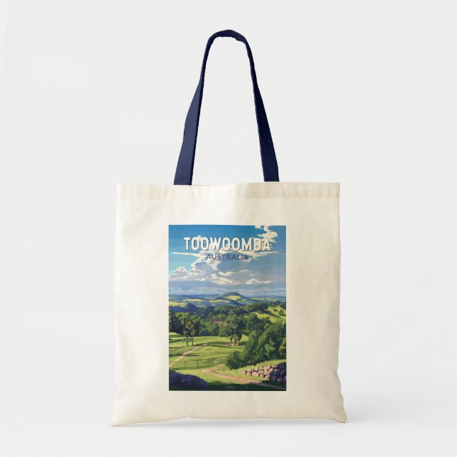 Bolso De Tela Toowoomba Australia Viaje de arte (Frente)