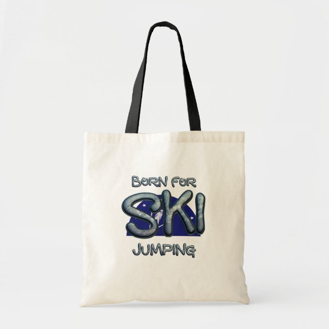 Bolso De Tela TOP Born for Ski Jumping (Frente)