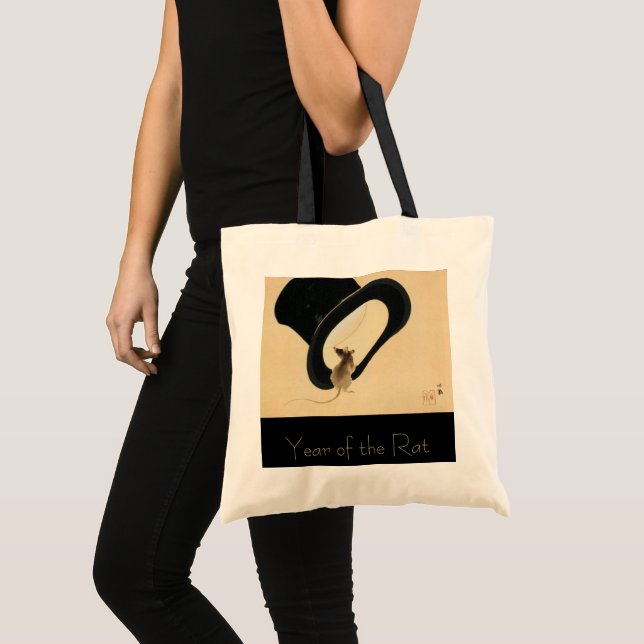 Bolso De Tela Top Hat Rate Year Zodiac Nacimiento Chino Tote Bag (Anverso (producto))