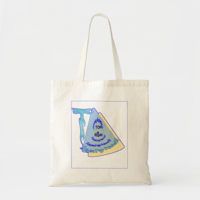 BOLSO DE TELA TOP_MODERN_BLUE_SO CUTE (Frente)