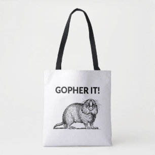 Bolso De Tela Topo Divertido Chiste de Topo
