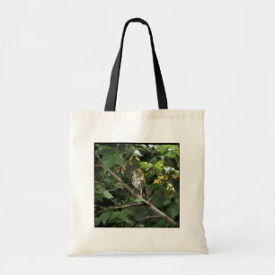 Bolso De Tela Tordo de madera