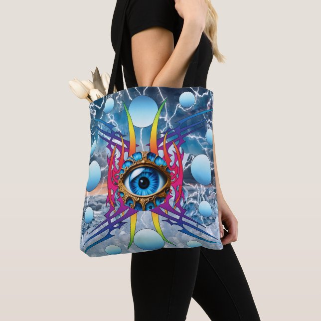 Bolso De Tela Tormenta eléctrica (Detalle)
