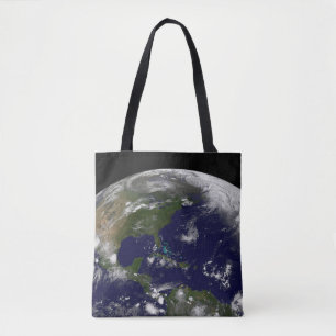 Bolso De Tela Tormentas Tropicales En El Planeta Tierra.