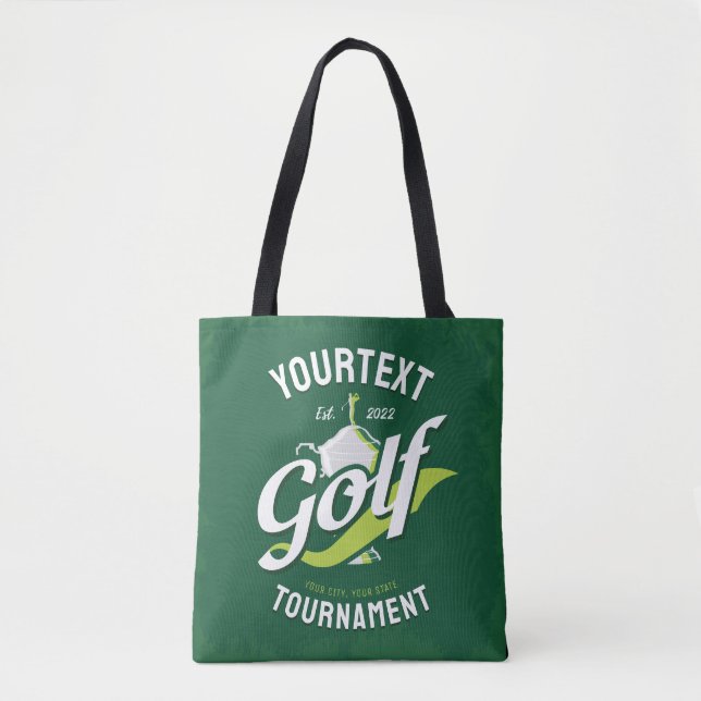 Bolso De Tela Torneo de Trofeo Pro Golfer NAME Golf (Anverso)