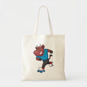 Bolso De Tela Toro en patinaje en línea con patines de patinaje 