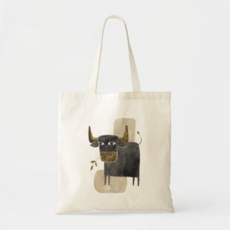 Bolso De Tela Toro / Tauro Negro