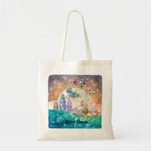 Bolso De Tela Torre alienígena Ciudad