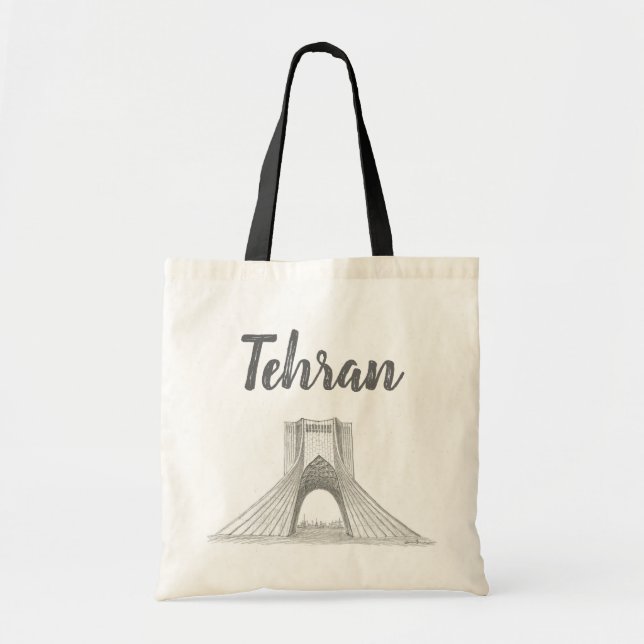 Bolso De Tela Torre Azadi, Teherán, Irán (Frente)