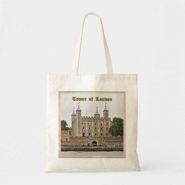 Bolso De Tela Torre de Londres (Frente)