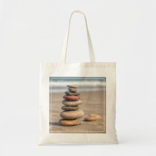Bolso De Tela Torre de piedra en la playa