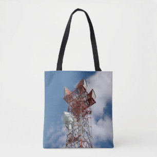 Bolso De Tela Torre de telecomunicaciones de microondas