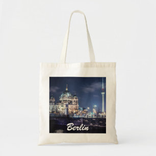 Bolso De Tela Torre de TV y Catedral de Berlín en Berlín, Aleman