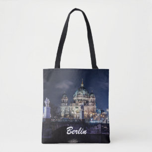 Bolso De Tela Torre de TV y Catedral de Berlín en Berlín, Aleman