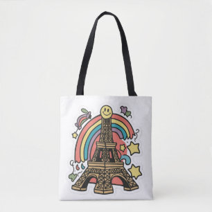 Bolso De Tela Torre Eiffel