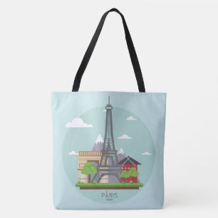 Bolso De Tela Torre Eiffel de París