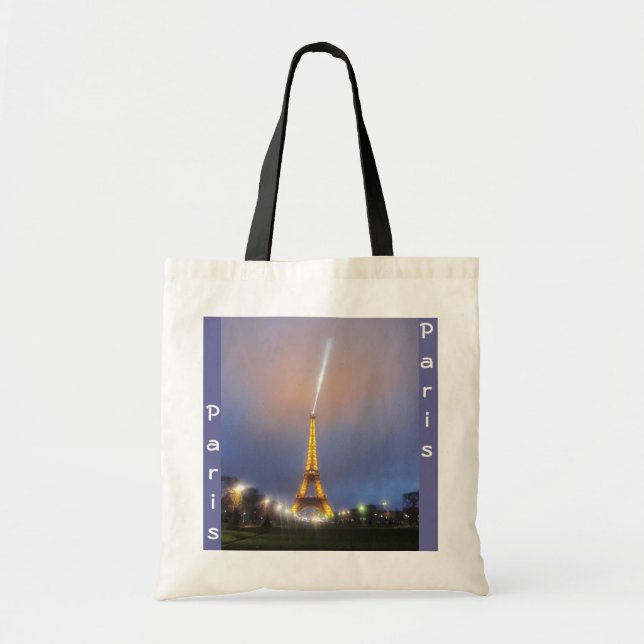 Bolso De Tela Torre Eiffel en Dusk (Frente)