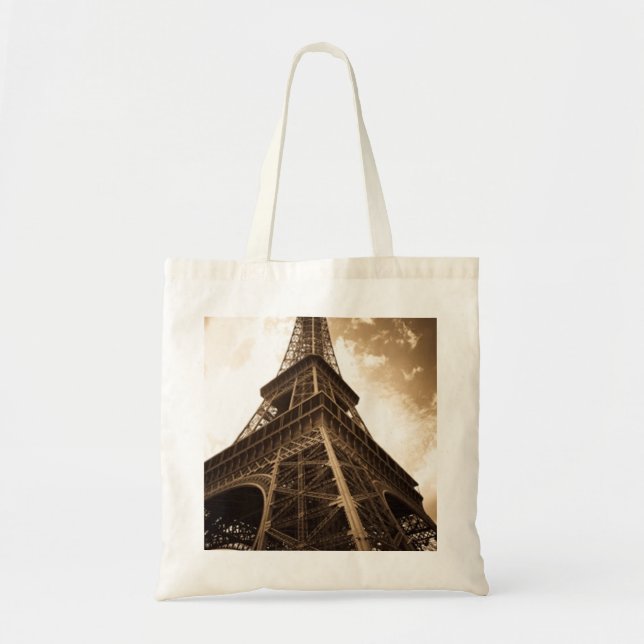 Bolso De Tela Torre Eiffel París (Frente)