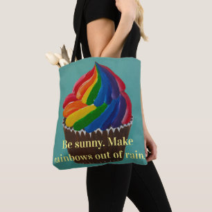 Bolso De Tela Torsión del arco iris soleada