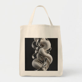 Bolso De Tela Torsión vertical de cromo - Premium 3D