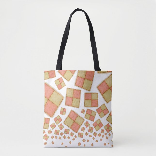 Bolso De Tela Torta de Battenberg tamborilera Tote Bag (Anverso)