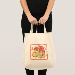 Bolso De Tela Torta de compras de la temporada de otoño en la te