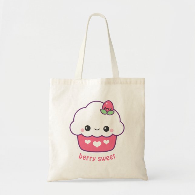 Bolso De Tela Torta de fresa cuajada (Frente)
